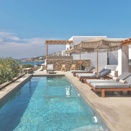 Trinity Mykonos - Beachfront Villa بلاتيس يالوس المظهر الخارجي الصورة