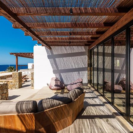 Trinity Mykonos - Beachfront Villa بلاتيس يالوس المظهر الخارجي الصورة