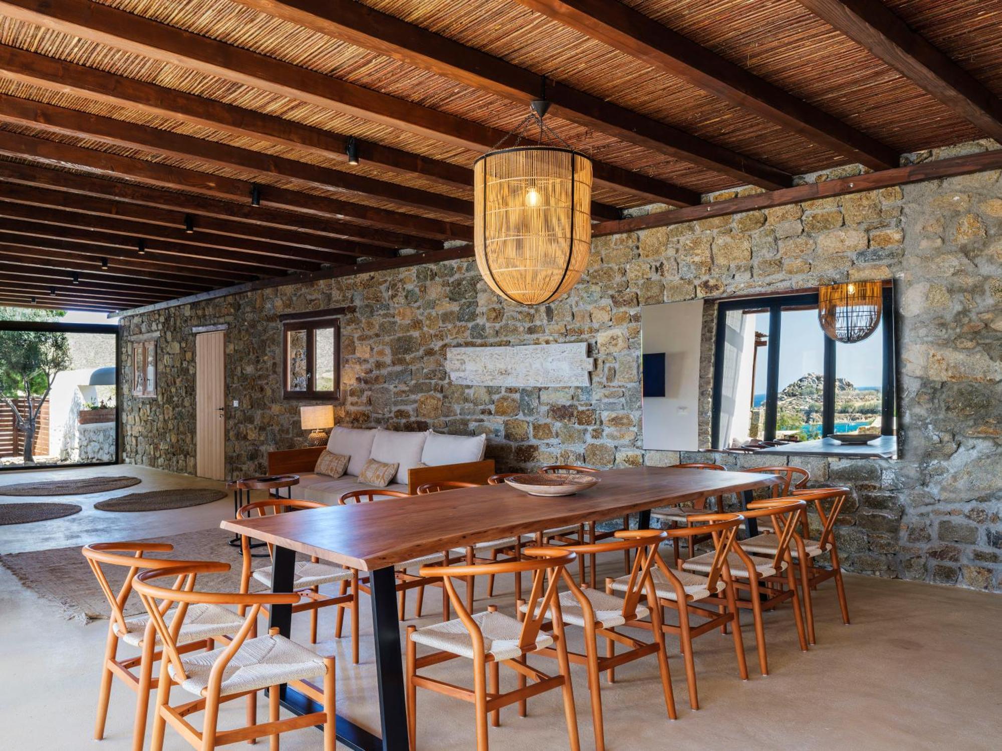 Trinity Mykonos - Beachfront Villa بلاتيس يالوس المظهر الخارجي الصورة