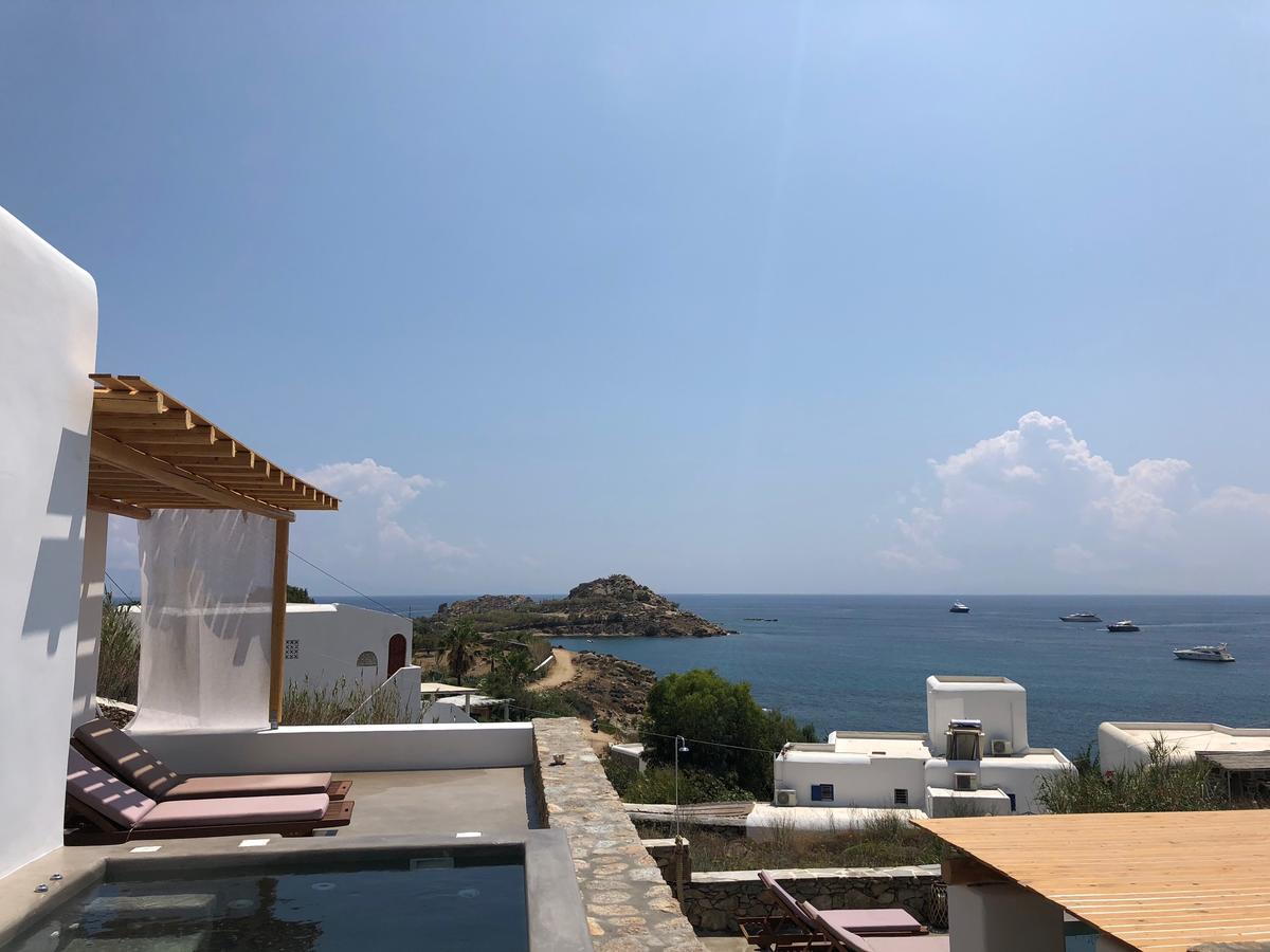 Trinity Mykonos - Beachfront Villa بلاتيس يالوس المظهر الخارجي الصورة