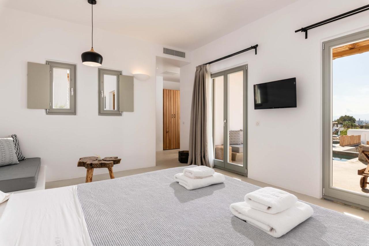 Trinity Mykonos - Beachfront Villa بلاتيس يالوس المظهر الخارجي الصورة