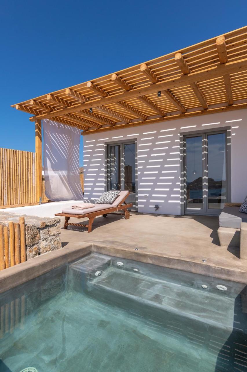 Trinity Mykonos - Beachfront Villa بلاتيس يالوس المظهر الخارجي الصورة