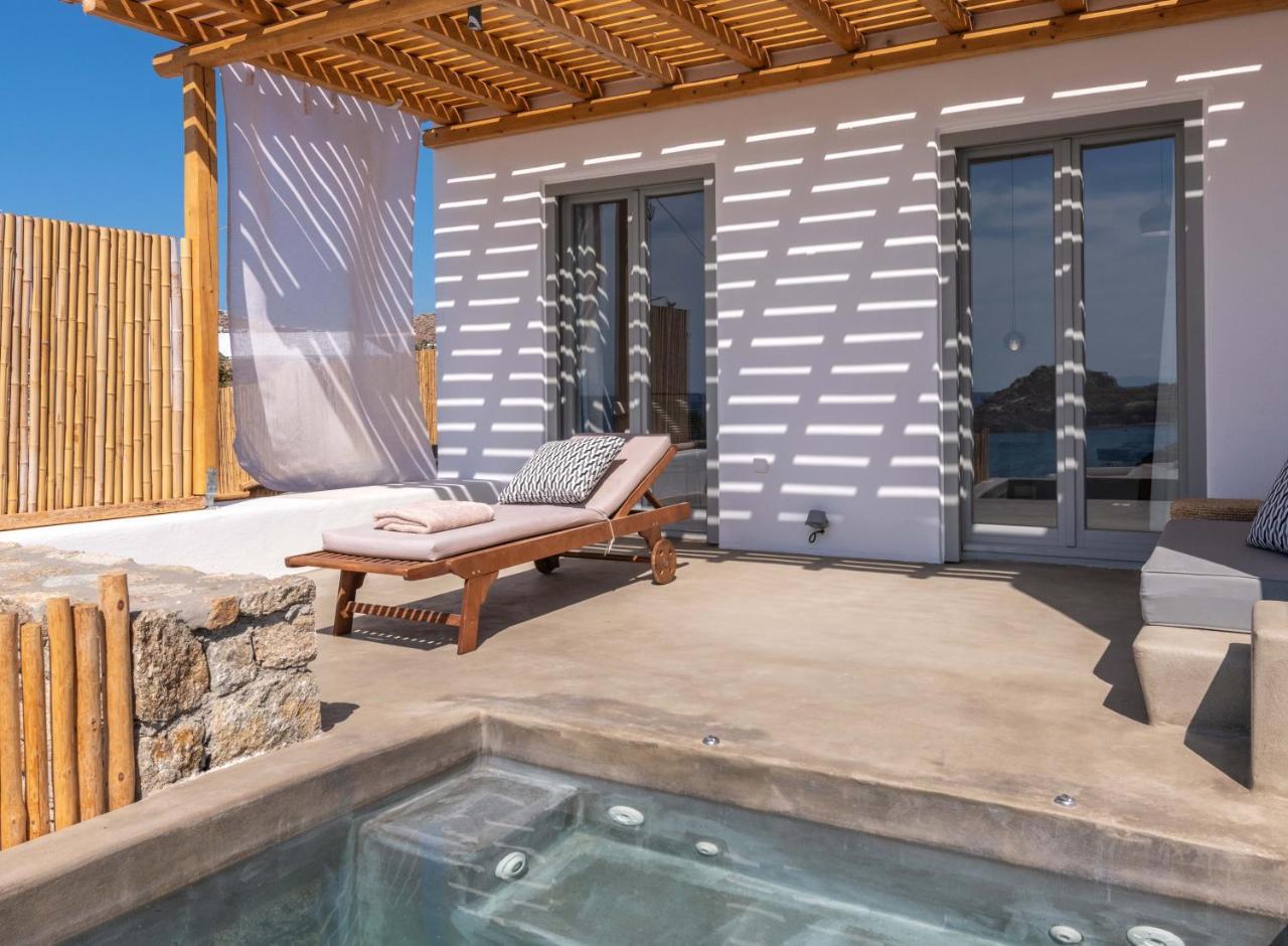 Trinity Mykonos - Beachfront Villa بلاتيس يالوس المظهر الخارجي الصورة