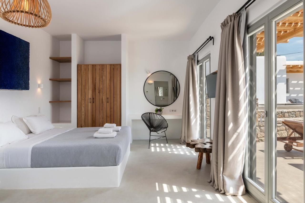 Trinity Mykonos - Beachfront Villa بلاتيس يالوس المظهر الخارجي الصورة