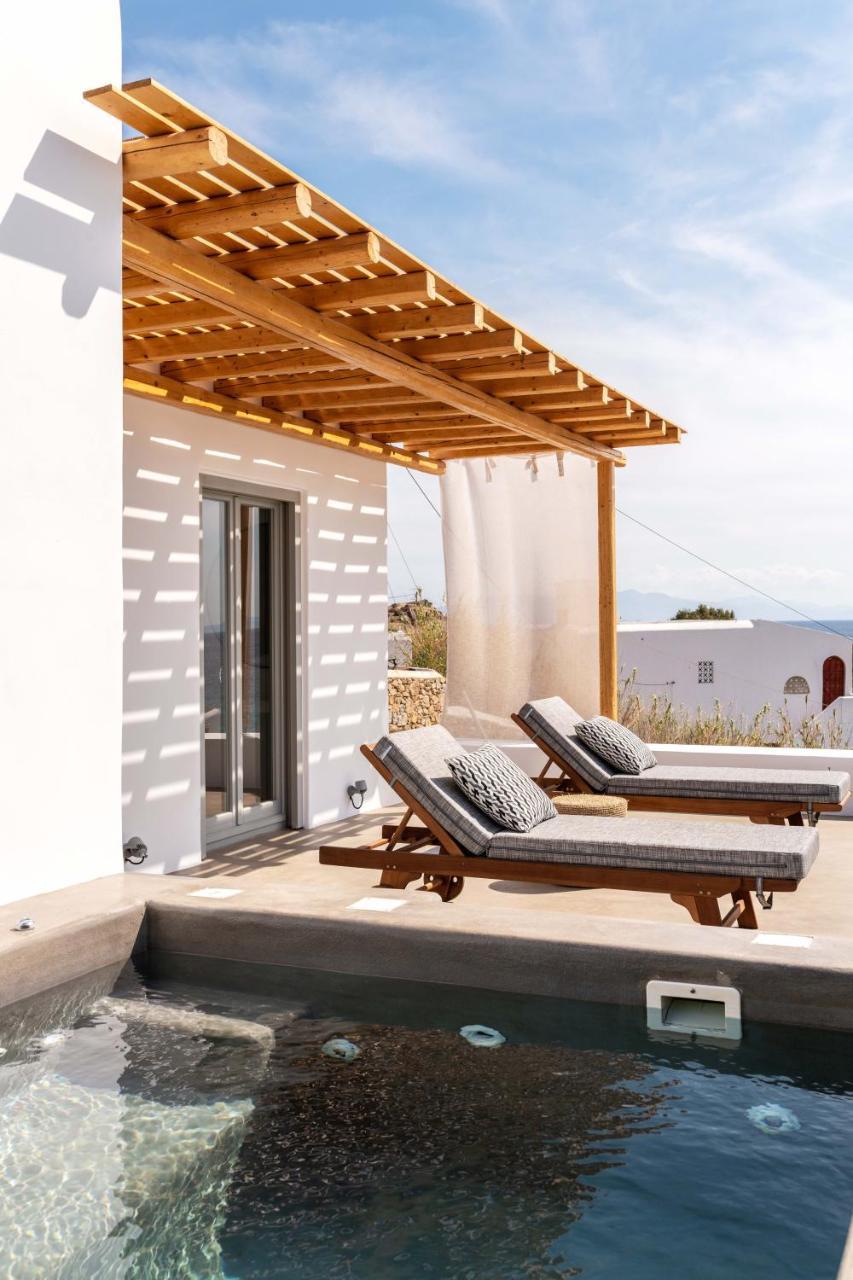 Trinity Mykonos - Beachfront Villa بلاتيس يالوس المظهر الخارجي الصورة