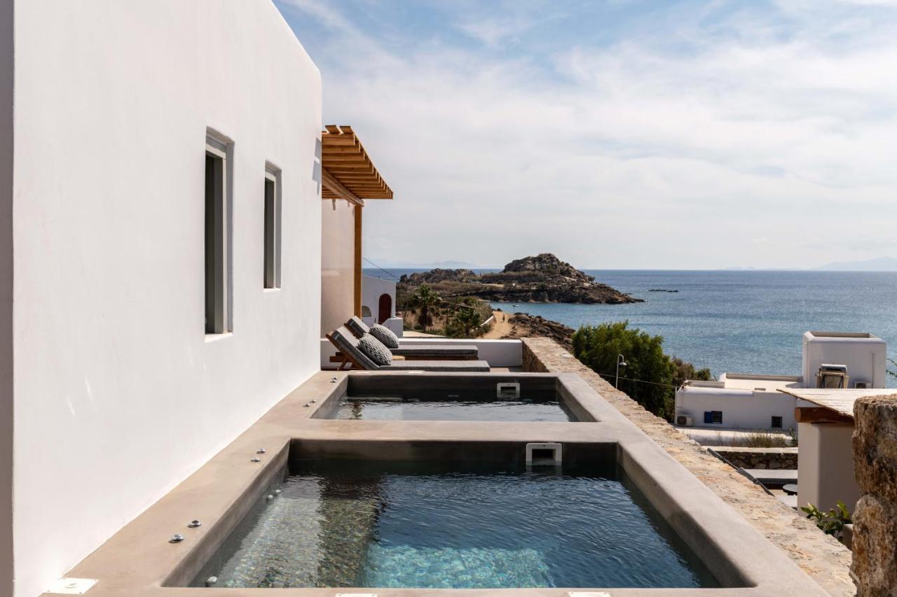 Trinity Mykonos - Beachfront Villa بلاتيس يالوس المظهر الخارجي الصورة