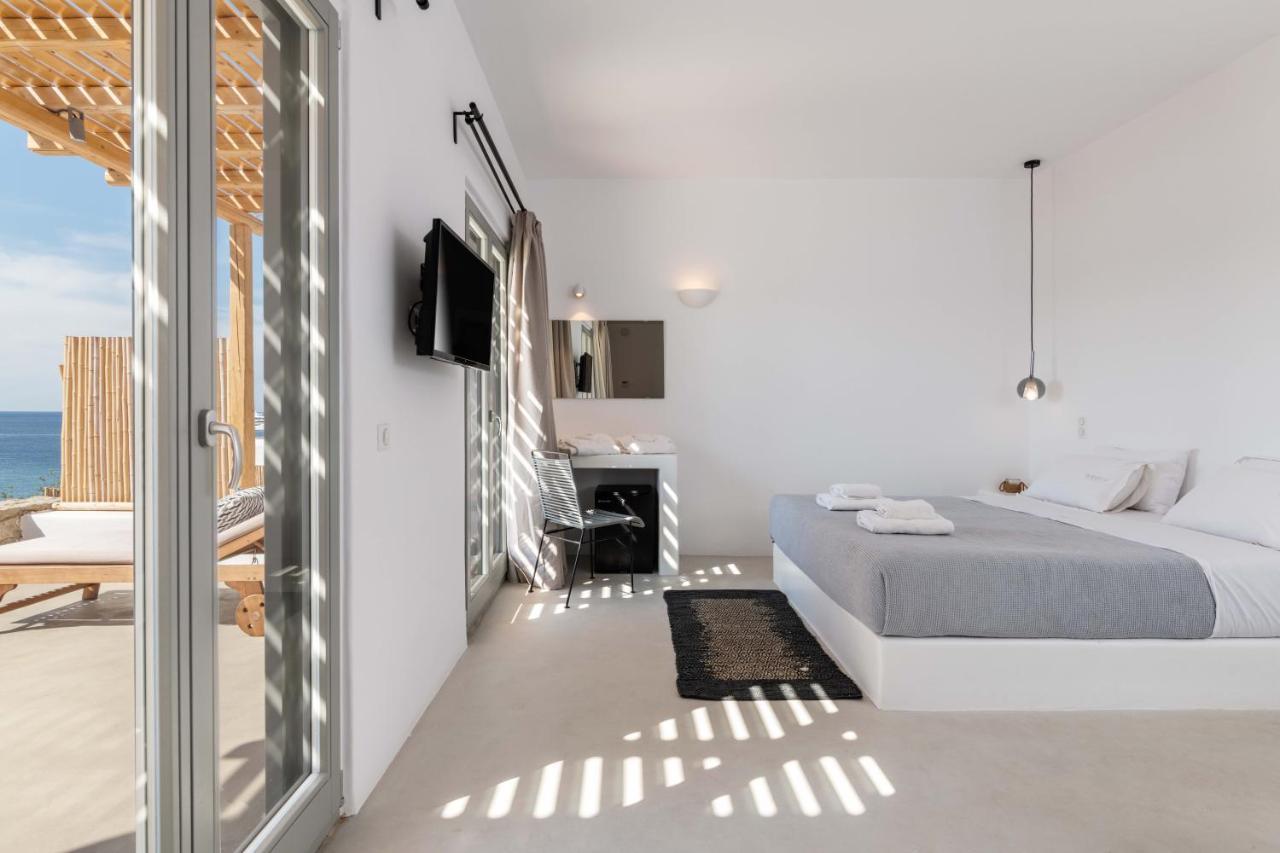 Trinity Mykonos - Beachfront Villa بلاتيس يالوس المظهر الخارجي الصورة
