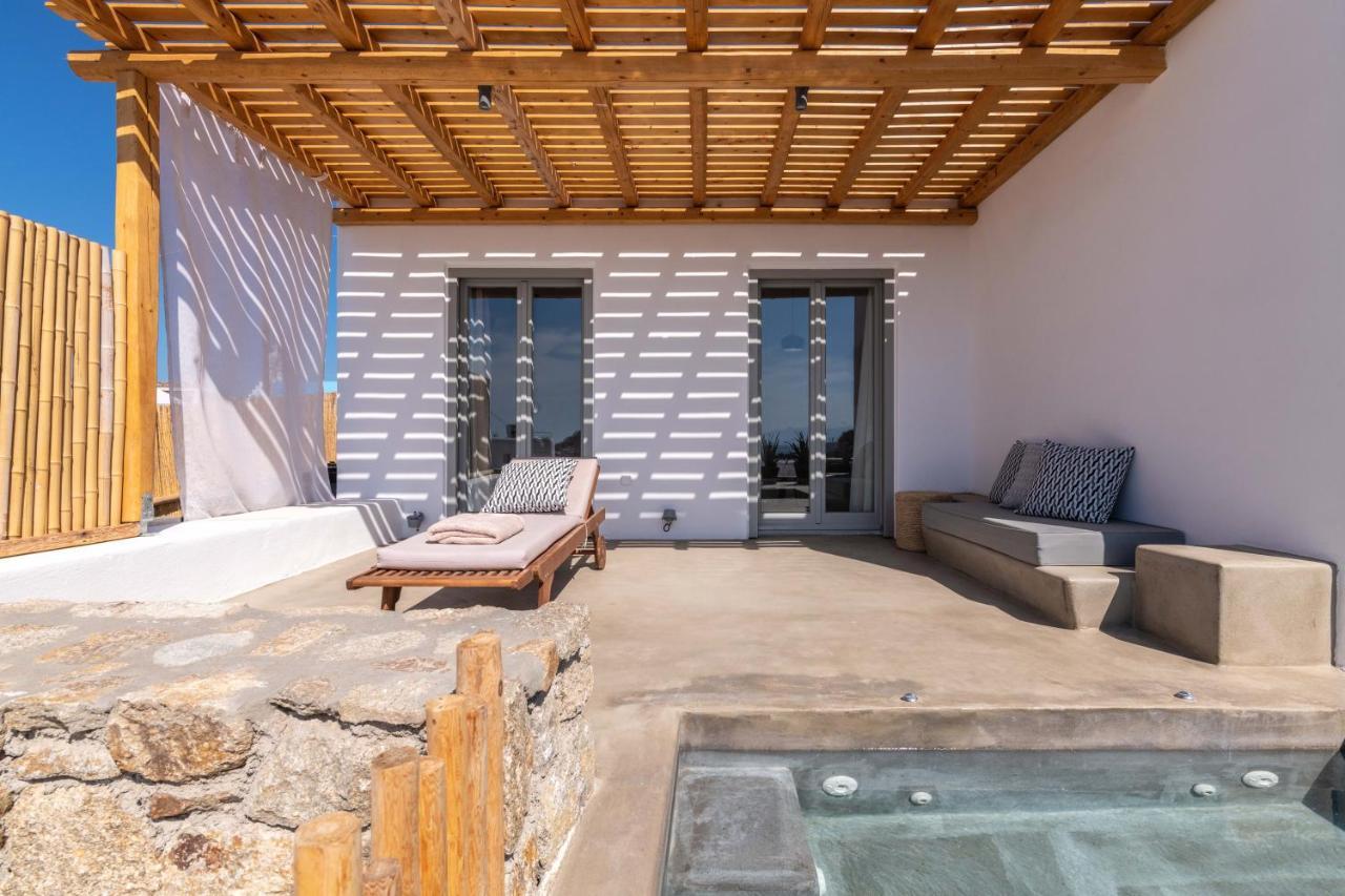 Trinity Mykonos - Beachfront Villa بلاتيس يالوس المظهر الخارجي الصورة
