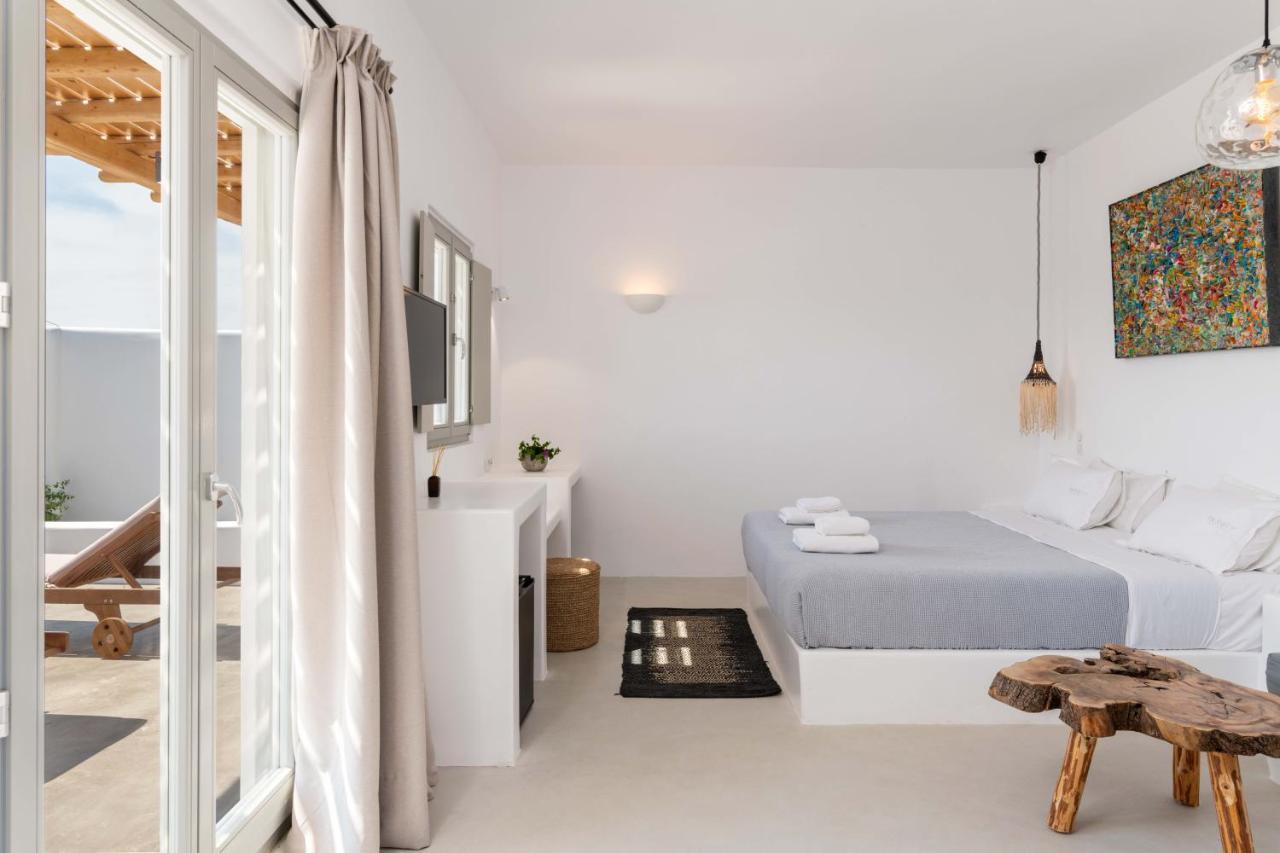 Trinity Mykonos - Beachfront Villa بلاتيس يالوس المظهر الخارجي الصورة