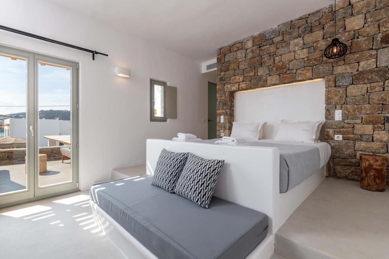 Trinity Mykonos - Beachfront Villa بلاتيس يالوس المظهر الخارجي الصورة