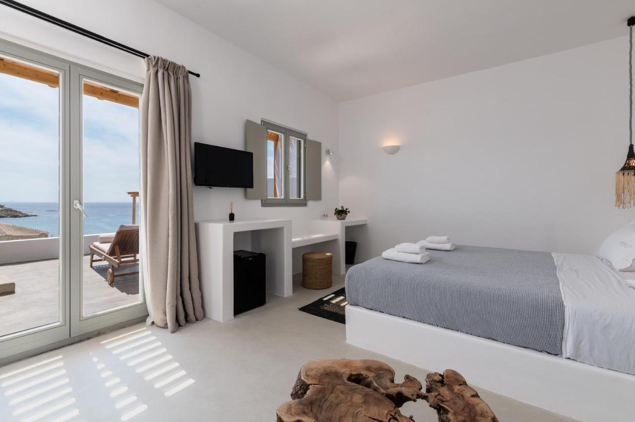 Trinity Mykonos - Beachfront Villa بلاتيس يالوس المظهر الخارجي الصورة